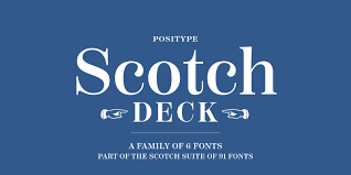 Przykładowa czcionka Scotch Deck #1